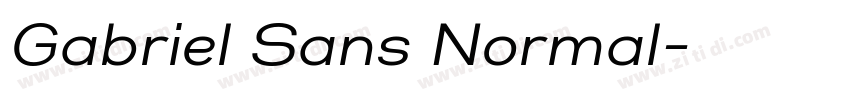 Gabriel Sans Normal字体转换
